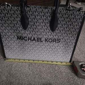 Michael Kors Monogram Black and Gray Briefcase
